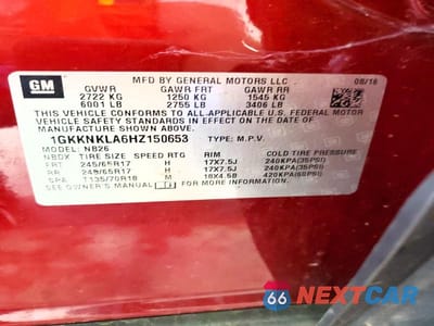 Zdjęcie 14 z 14 samochodu: 2017 GMC ACADIA SLE VIN:1GKKNKLA6HZ150653 - miniatura