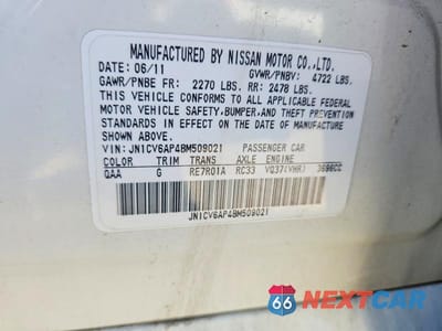 Zdjęcie 13 z 13 samochodu: 2011 INFINITI G37 SEDAN JOURNEY VIN:JN1CV6AP4BM509021 - miniatura