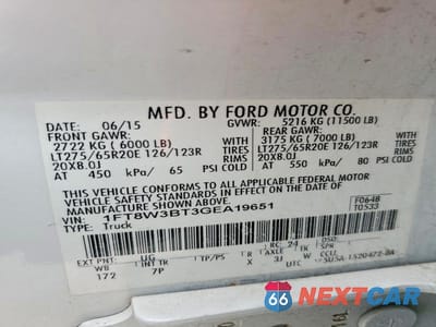 Zdjęcie 10 z 10 samochodu: 2016 FORD F350 SUPER DUTY VIN:1FT8W3BT3GEA19651 - miniatura