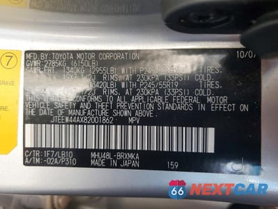 Zdjęcie 13 z 13 samochodu: 2008 TOYOTA HIGHLANDER HYBRID LIMITED VIN:JTEEW44AX82001862 - miniatura