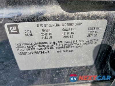 Zdjęcie 12 z 12 samochodu: 2009 CADILLAC CTS HI FEATURE V6 VIN:1G6DT57V090124597 - miniatura