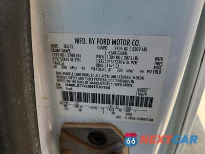 Zdjęcie 14 z 14 samochodu: 2022 FORD TRANSIT CONNECT XL DELIVERY VAN VIN:NM0LS7S26N1530194 - miniatura