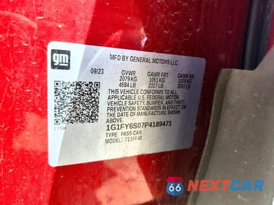 Zdjęcie 12 z 12 samochodu: 2023 CHEVROLET BOLT EUV LT VIN:1G1FY6S07P4189471 - miniatura