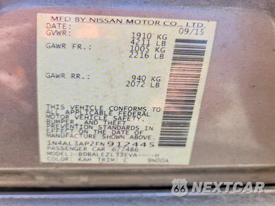 Zdjęcie 12 z 12 samochodu: 2015 NISSAN ALTIMA 2.5 S VIN:1N4AL3AP2FN912445 - miniatura