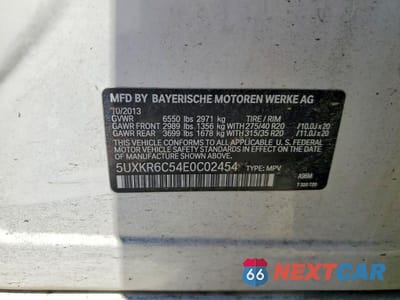 Zdjęcie 12 z 12 samochodu: 2014 BMW X5 XDRIVE50I VIN:5UXKR6C54E0C02454 - miniatura