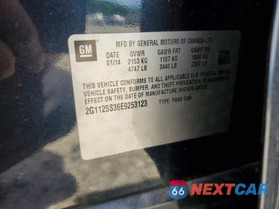 Zdjęcie 12 z 12 samochodu: 2014 CHEVROLET IMPALA LT VIN:2G1125S36E9253123 - miniatura