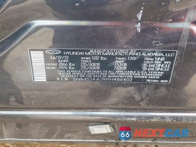 Zdjęcie 14 z 14 samochodu: 2023 HYUNDAI SANTA FE SEL VIN:5NMS24AJ9PH486402 - miniatura