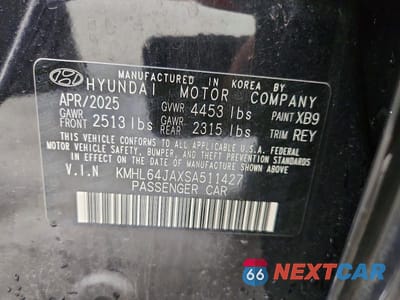 Zdjęcie 12 z 12 samochodu: 2025 HYUNDAI SONATA SEL VIN:KMHL64JAXSA511427 - miniatura