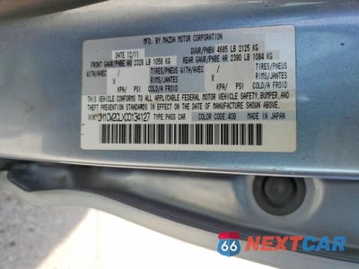 Zdjęcie 13 z 13 samochodu: 2012 MAZDA 5 VIN:JM1CW2CLXC0134127 - miniatura