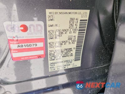 Zdjęcie 12 z 12 samochodu: 2022 NISSAN TITAN XD SV VIN:1N6AA1FB6NN100112 - miniatura