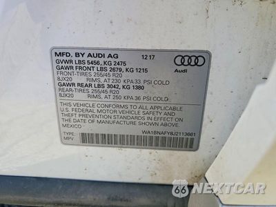 Zdjęcie 13 z 13 samochodu: 2018 AUDI Q5 PREMIUM PLUS VIN:WA1BNAFY8J2113661 - miniatura