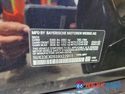 Zdjęcie 12 z 12 samochodu: 2025 BMW X6 XDRIVE40I VIN:5UX33EX05S9X22911 - miniatura