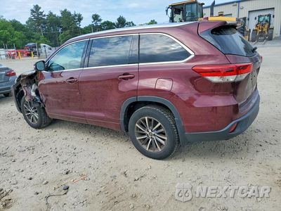 Drugie zdjęcie samochodu z przodu: 2017 TOYOTA HIGHLANDER XLE VIN:5TDJZRFH6HS381437 - miniatura