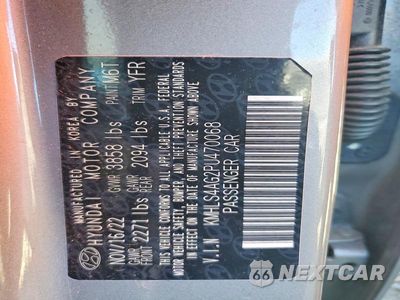 Zdjęcie 12 z 12 samochodu: 2023 HYUNDAI ELANTRA SEL VIN:KMHLS4AG2PU470068 - miniatura