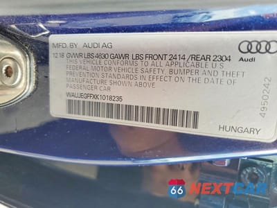 Zdjęcie 12 z 12 samochodu: 2019 AUDI A3 PREMIUM PLUS VIN:WAUJEGFFXK1018235 - miniatura