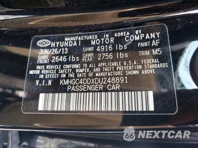 Zdjęcie 12 z 12 samochodu: 2013 HYUNDAI GENESIS 3.8L VIN:KMHGC4DDXDU248891 - miniatura