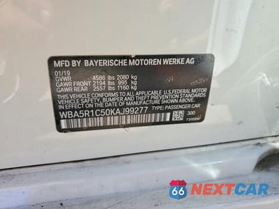 Zdjęcie 12 z 12 samochodu: 2019 BMW 3 SERIES VIN:WBA5R1C50KAJ99277 - miniatura