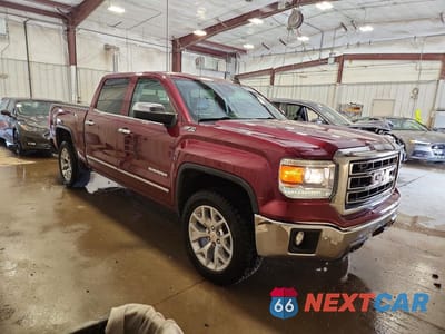Czwarte zdjęcie samochodu z boku: 2015 GMC SIERRA K1500 SLT VIN:3GTU2VECXFG391707 - miniatura