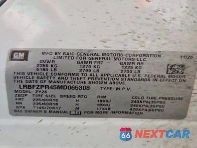 Zdjęcie 12 z 12 samochodu: 2021 BUICK ENVISION ESSENCE VIN:LRBFZPR45MD065308 - miniatura