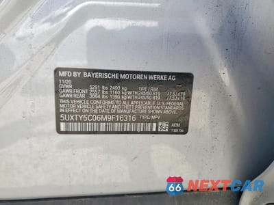 Zdjęcie 14 z 14 samochodu: 2021 BMW X3 XDRIVE30I VIN:5UXTY5C06M9F16316 - miniatura