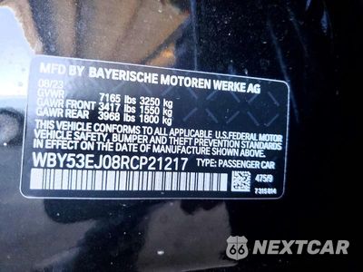 Zdjęcie 12 z 12 samochodu: 2024 BMW I7 XDRIVE60 VIN:WBY53EJ08RCP21217 - miniatura