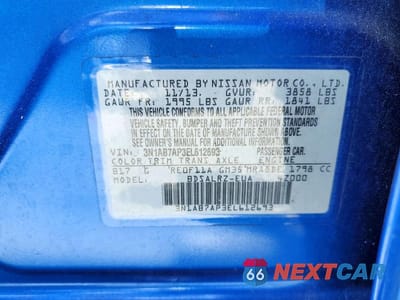 Zdjęcie 13 z 13 samochodu: 2014 NISSAN SENTRA SR VIN:3N1AB7AP3EL612693 - miniatura