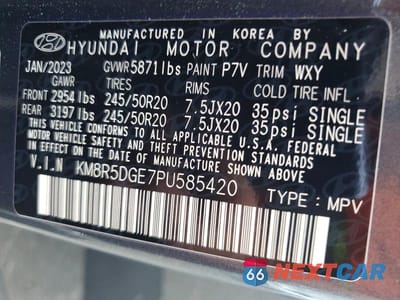 Zdjęcie 13 z 13 samochodu: 2023 HYUNDAI PALISADE LIMITED VIN:KM8R5DGE7PU585420 - miniatura