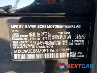 Zdjęcie 13 z 13 samochodu: 2021 BMW X7 XDRIVE40I VIN:5UXCW2C06M9F10553 - miniatura