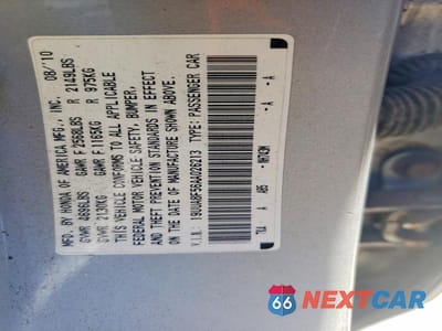 Zdjęcie 12 z 12 samochodu: 2010 ACURA TL VIN:19UUA8F56AA026213 - miniatura