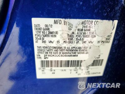 Zdjęcie 13 z 13 samochodu: 2013 FORD EDGE SEL VIN:2FMDK3JC5DBA85469 - miniatura