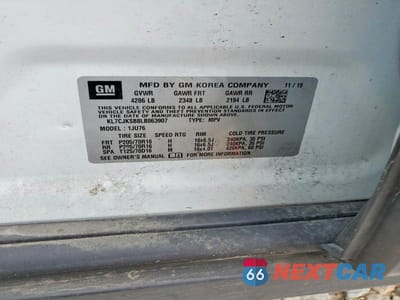Zdjęcie 12 z 12 samochodu: 2020 CHEVROLET TRAX LS VIN:KL7CJKSB8LB063907 - miniatura