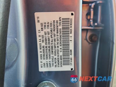 Zdjęcie 13 z 13 samochodu: 2010 HONDA CR-V LX VIN:3CZRE3H35AG704310 - miniatura