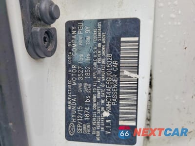 Zdjęcie 12 z 12 samochodu: 2016 HYUNDAI ACCENT SE VIN:KMHCT4AE6GU018328 - miniatura