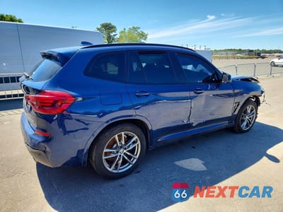 Trzecie zdjęcie samochodu z tyłu: 2020 BMW X3 XDRIVE30I VIN:5UXTY5C03LLT32790 - miniatura