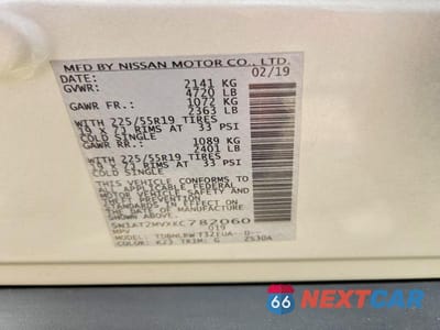 Zdjęcie 13 z 13 samochodu: 2019 NISSAN ROGUE SL VIN:5N1AT2MVXKC782060 - miniatura