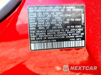 Zdjęcie 12 z 12 samochodu: 2023 VOLKSWAGEN ATLAS CROSS SPORT SE VIN:1V2KE2CA9PC221789 - miniatura