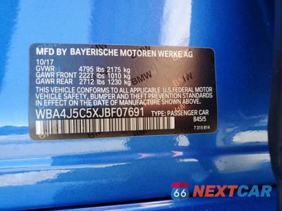 Zdjęcie 12 z 12 samochodu: 2018 BMW 440I GRAN COUPE VIN:WBA4J5C5XJBF07691 - miniatura