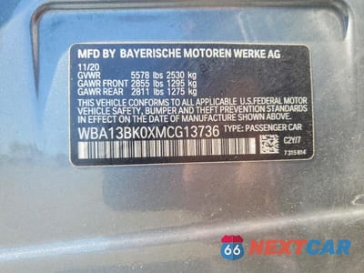 Zdjęcie 12 z 12 samochodu: 2021 BMW M550XI VIN:WBA13BK0XMCG13736 - miniatura