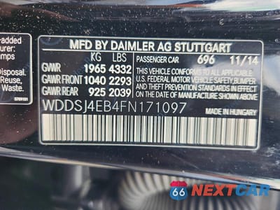 Zdjęcie 12 z 12 samochodu: 2015 MERCEDES-BENZ CLA 250 VIN:WDDSJ4EB4FN171097 - miniatura