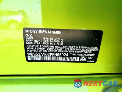 Zdjęcie 12 z 12 samochodu: 2023 BMW M3 VIN:WBS53AY02PFN65924 - miniatura