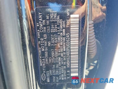 Zdjęcie 13 z 13 samochodu: 2023 HYUNDAI KONA SEL VIN:KM8K62AB2PU026245 - miniatura