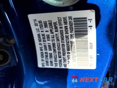 Zdjęcie 12 z 12 samochodu: 2014 HONDA CIVIC LX VIN:19XFB2F58EE023107 - miniatura