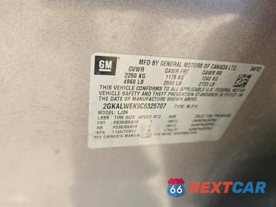 Zdjęcie 14 z 14 samochodu: 2012 GMC TERRAIN SLT VIN:2GKALWEK9C6325707 - miniatura