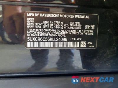 Zdjęcie 13 z 13 samochodu: 2019 BMW X5 XDRIVE40I VIN:5UXCR6C56KLL24096 - miniatura