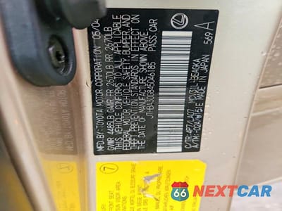 Zdjęcie 12 z 12 samochodu: 2004 LEXUS ES 330 VIN:JTHBA30G845046185 - miniatura