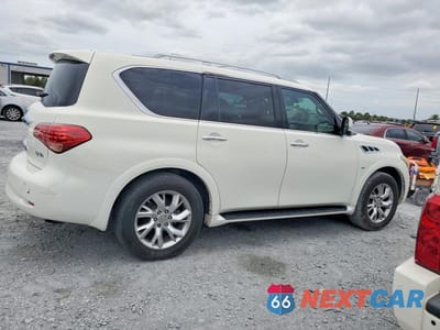 Trzecie zdjęcie samochodu z tyłu: 2014 INFINITI QX80 BASE VIN:JN8AZ2ND5E9750549 - miniatura