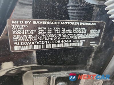 Zdjęcie 13 z 13 samochodu: 2016 BMW X3 XDRIVE28I VIN:5UXWX9C51G0D84044 - miniatura