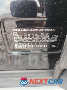 Zdjęcie 13 z 13 samochodu: 2017 BMW X1 XDRIVE28I VIN:WBXHT3C32H5F74315 - miniatura