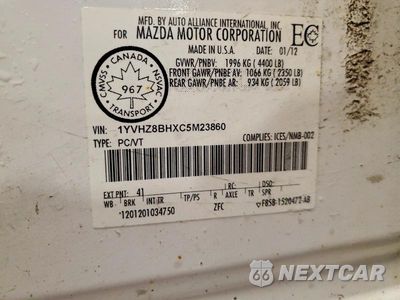 Zdjęcie 13 z 13 samochodu: 2012 MAZDA 6 I VIN:1YVHZ8BHXC5M23860 - miniatura