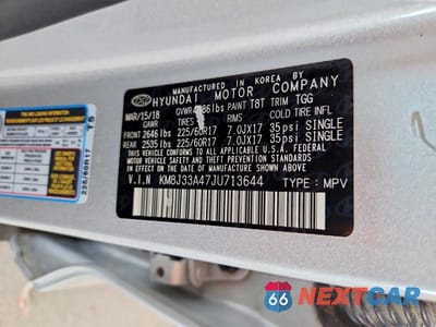 Zdjęcie 14 z 14 samochodu: 2018 HYUNDAI TUCSON SEL VIN:KM8J33A47JU713644 - miniatura